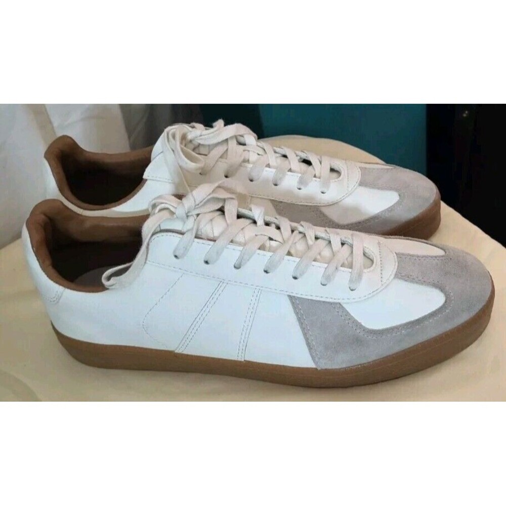 Men's H&M Classic Canvas Low Top Trainer Grey Size 10.5 Retro Classics